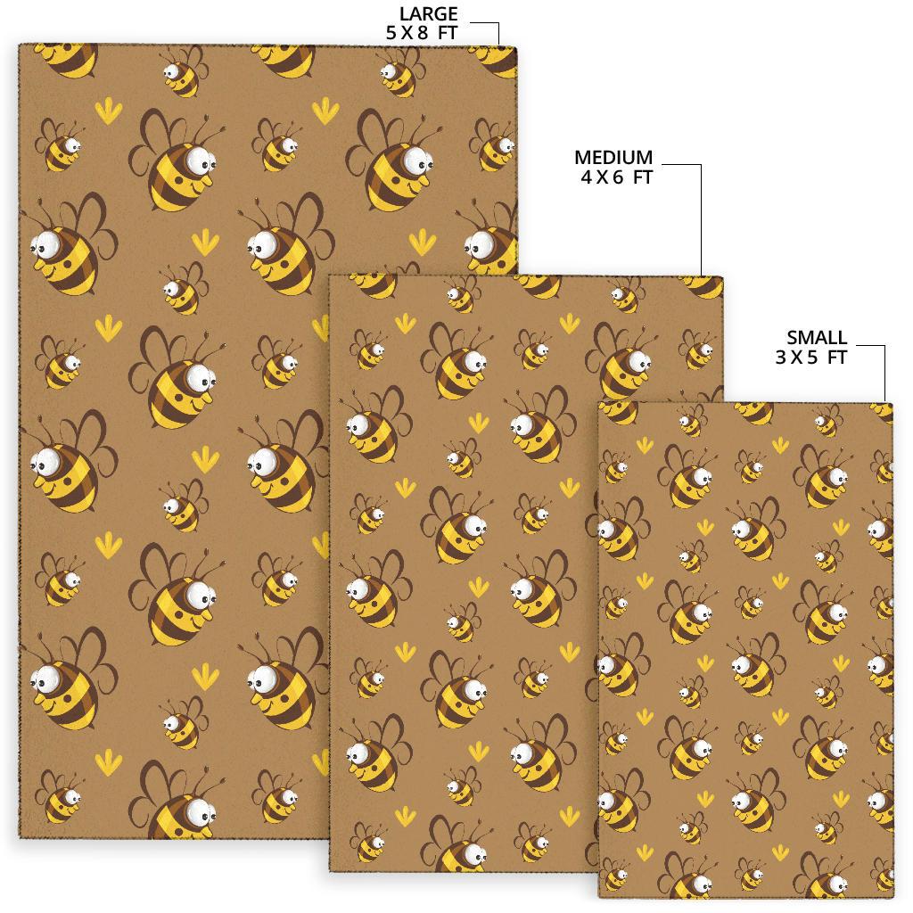 Bee Pattern Print Design BEE09 Area Rugs