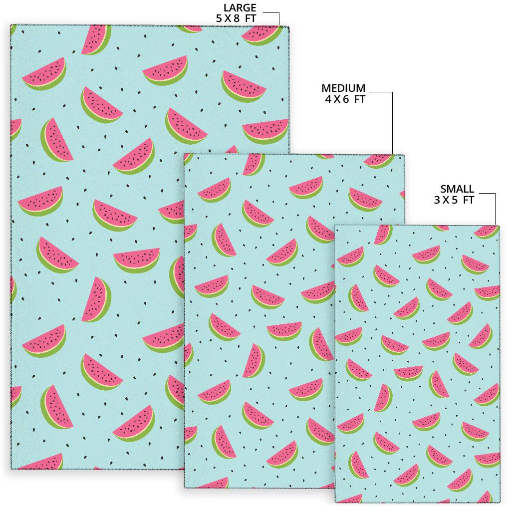 Watermelon Pattern Print Design WM06 Area Rugs