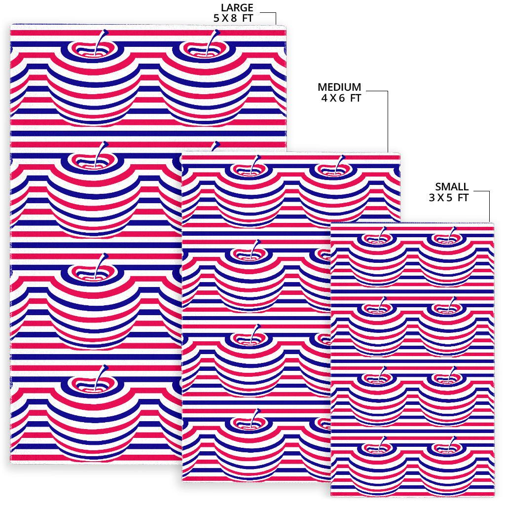 Apple USA Pattern Area Rug