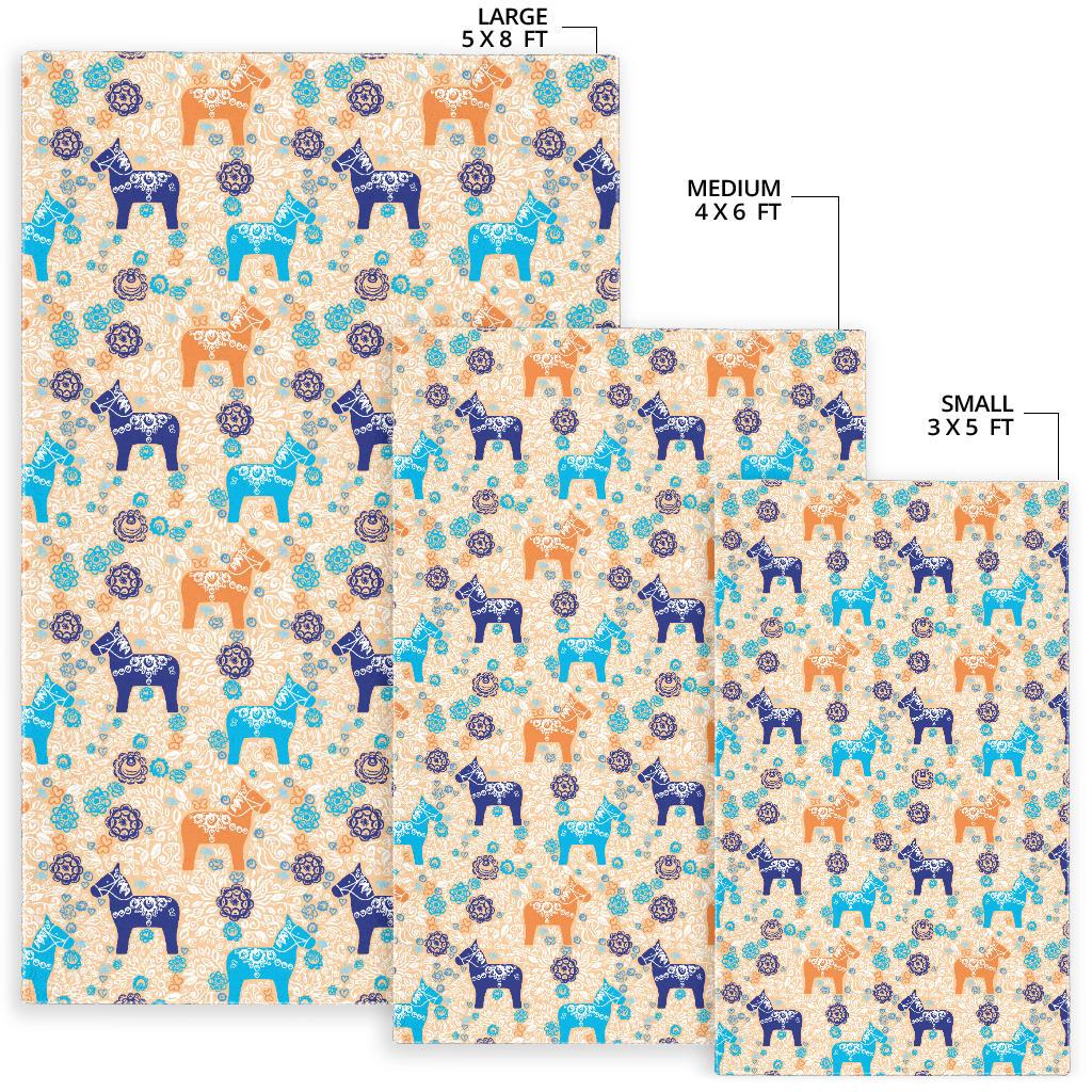 Cute Horse Pattern Area Rug