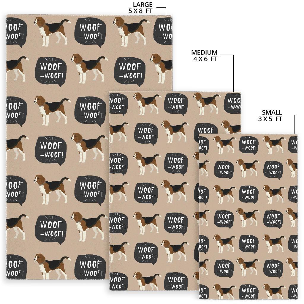 Beagle pattern Area Rug