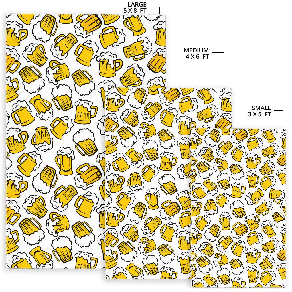Beer design pattern Area Rug
