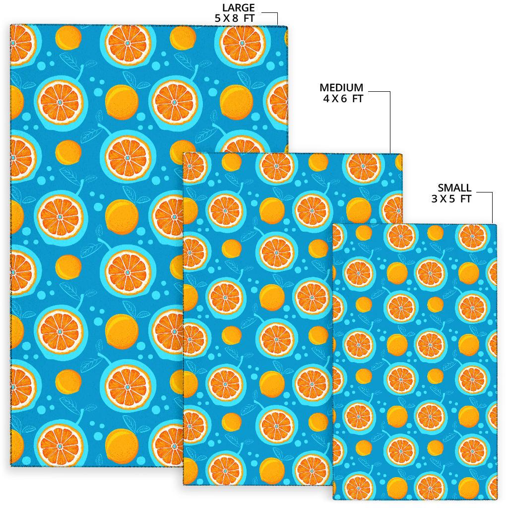Grapefruit Pattern Print Design GF03 Area Rugs