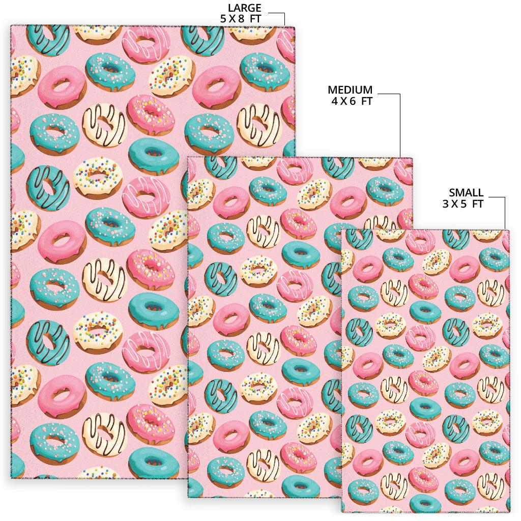 Donut Pattern Print Design DN06 Area Rugs