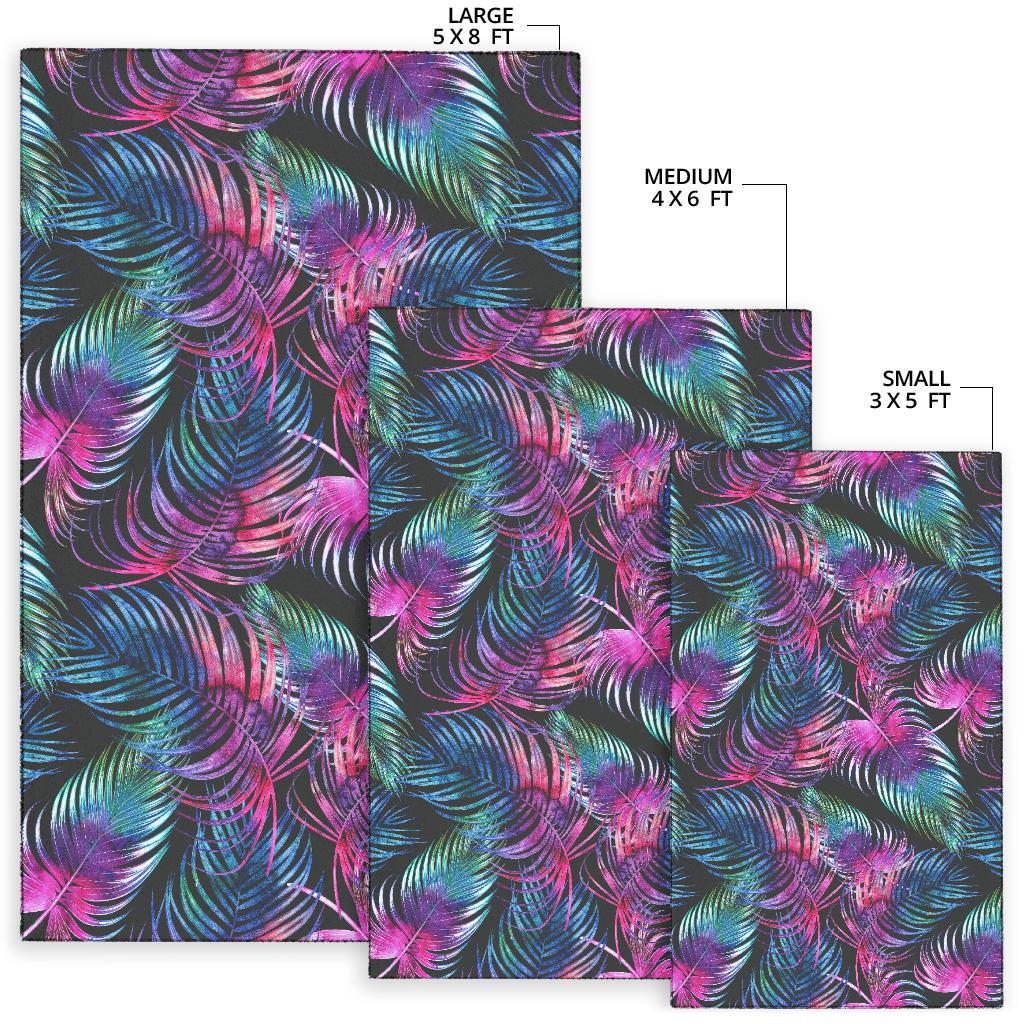 Palm Leaves Pattern Print Design PL010 Area Rugs