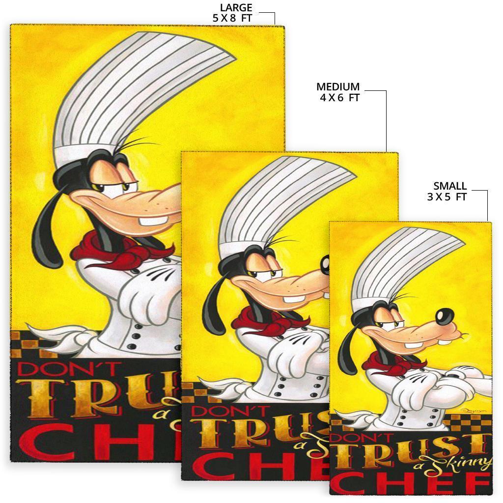 Goofy 'Don'T Trust A Skinny Chef' Area Rug