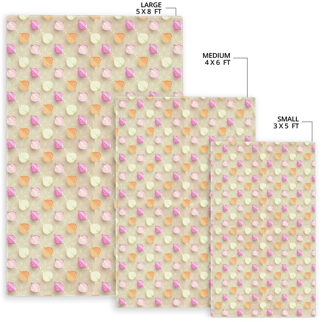 Onion Pattern Theme Area Rug