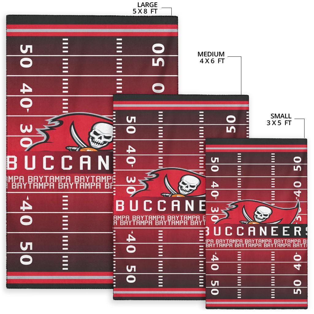 Buccaneers Football Field Area Rug