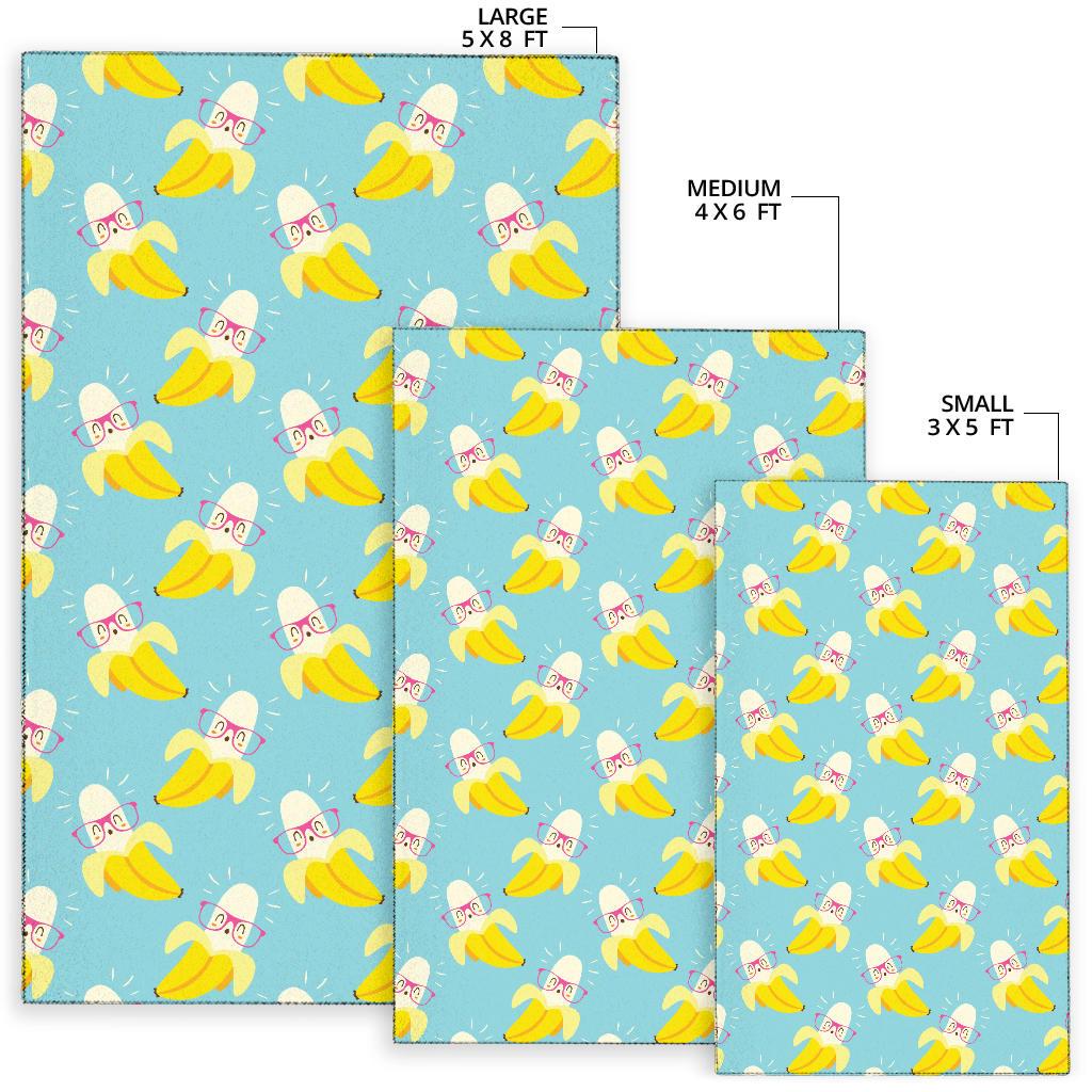 Banana Pattern Print Design BA07 Area Rugs