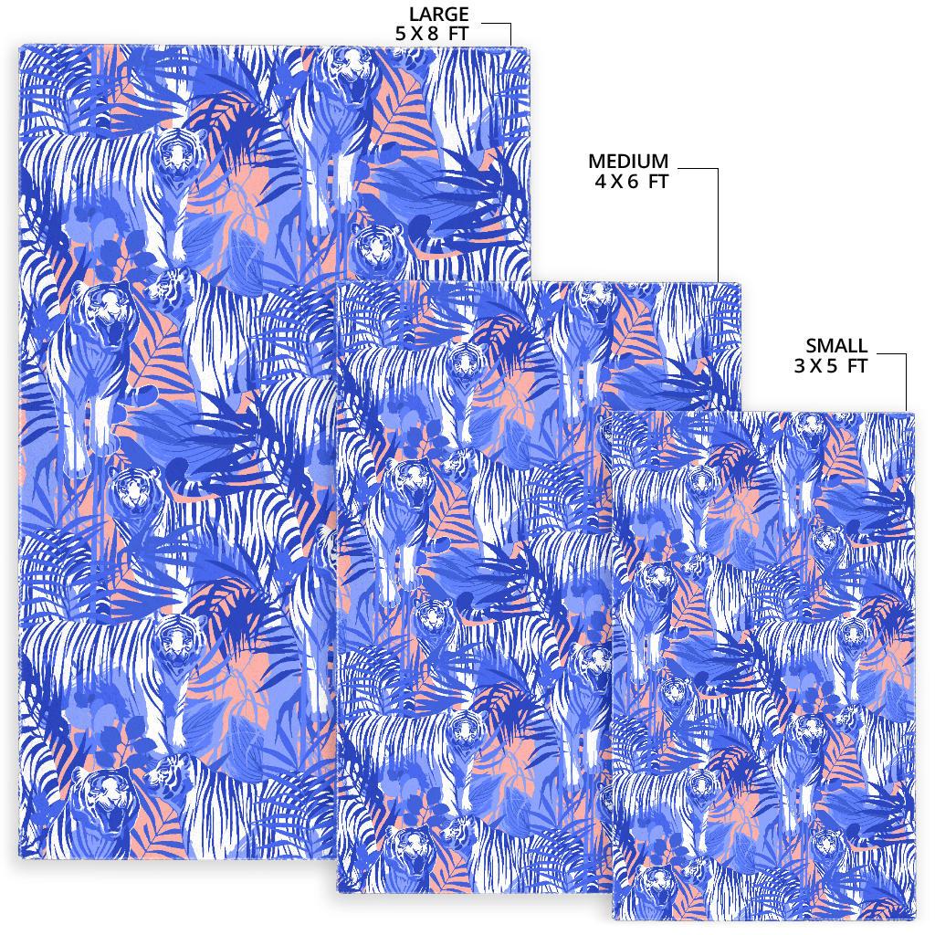 white bengal tigers pattern Area Rug