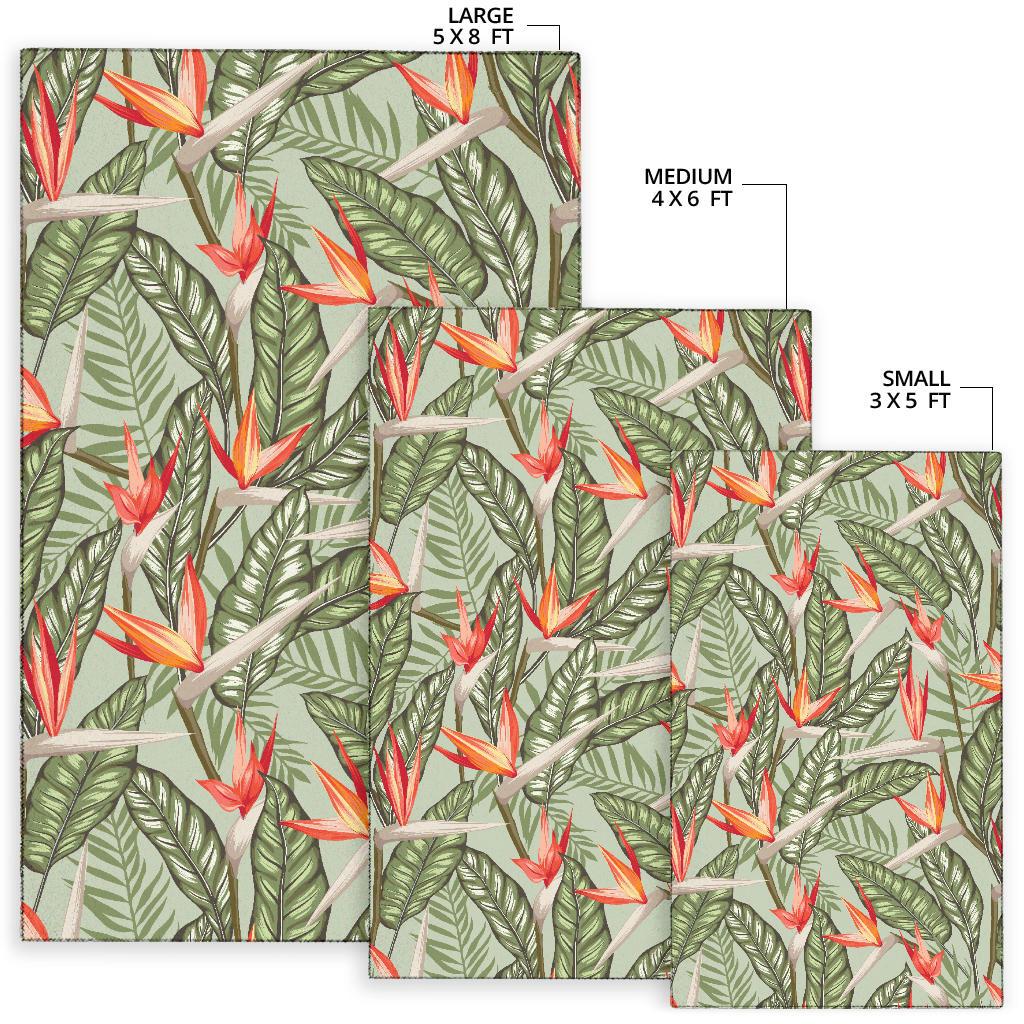 Bird Of Paradise Pattern Print Design BOP08 Area Rugs