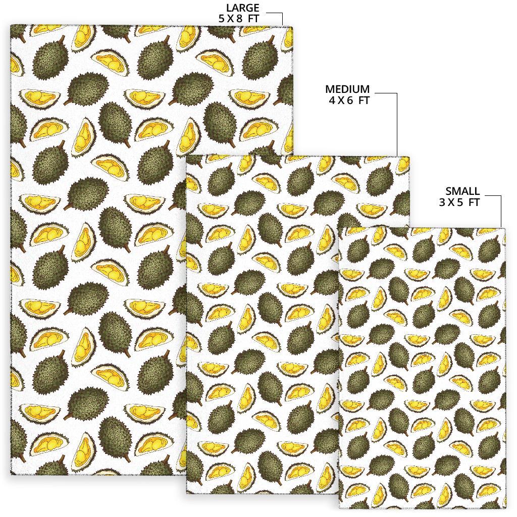 Durian Pattern Print Design DR03 Area Rugs