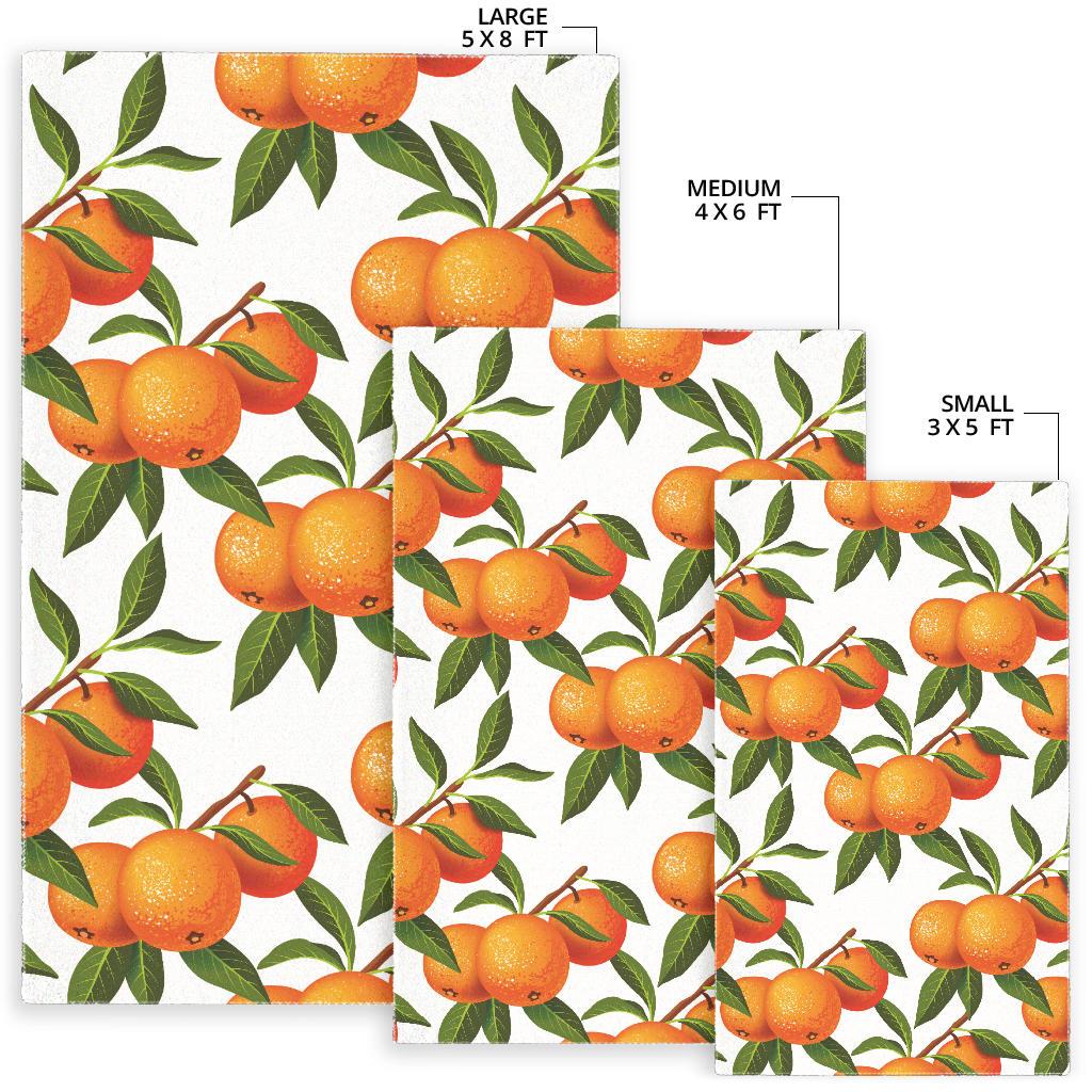 Oranges pattern background Area Rug