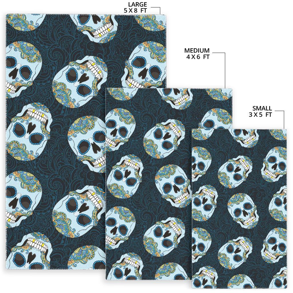 Suger Skull Pattern Area Rug