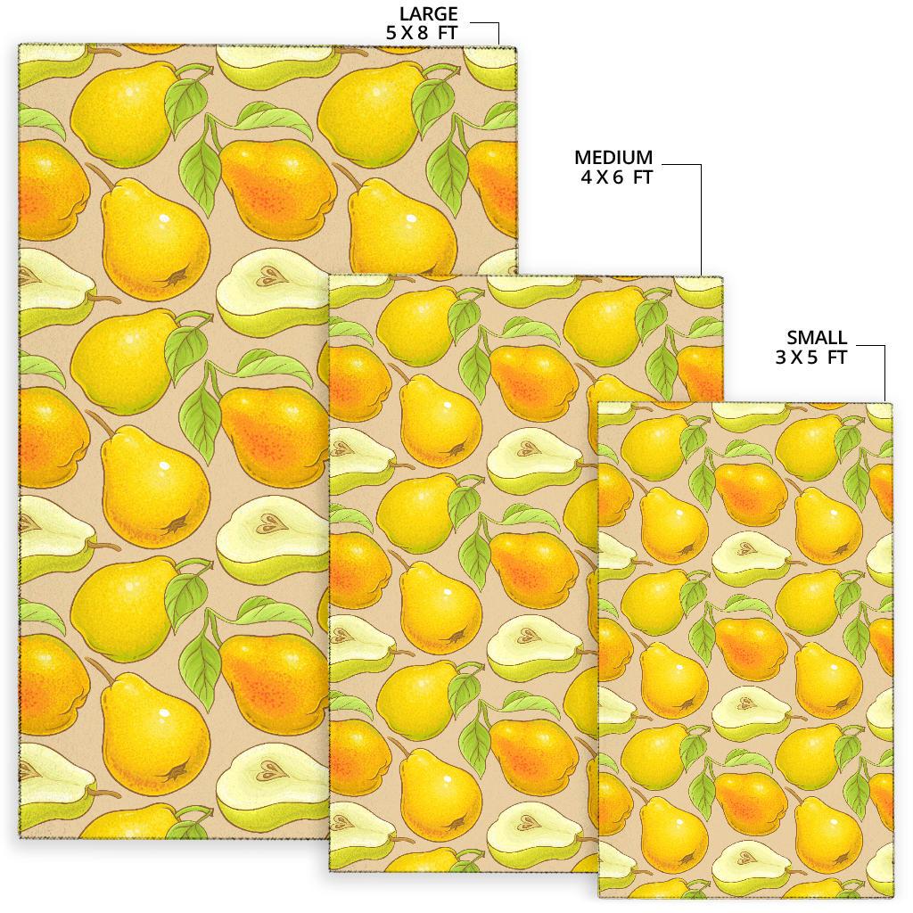 Pear Pattern Print Design PE05 Area Rugs