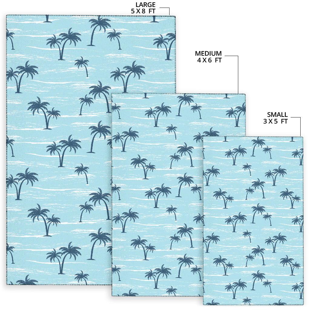 Palm Tree Pattern Print Design PT04 Area Rugs