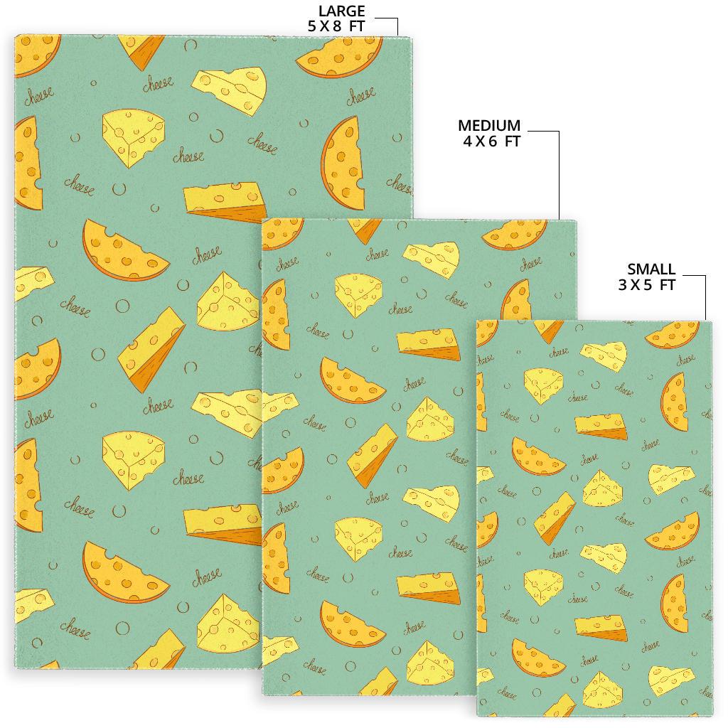 Cheese Pattern Background Area Rug