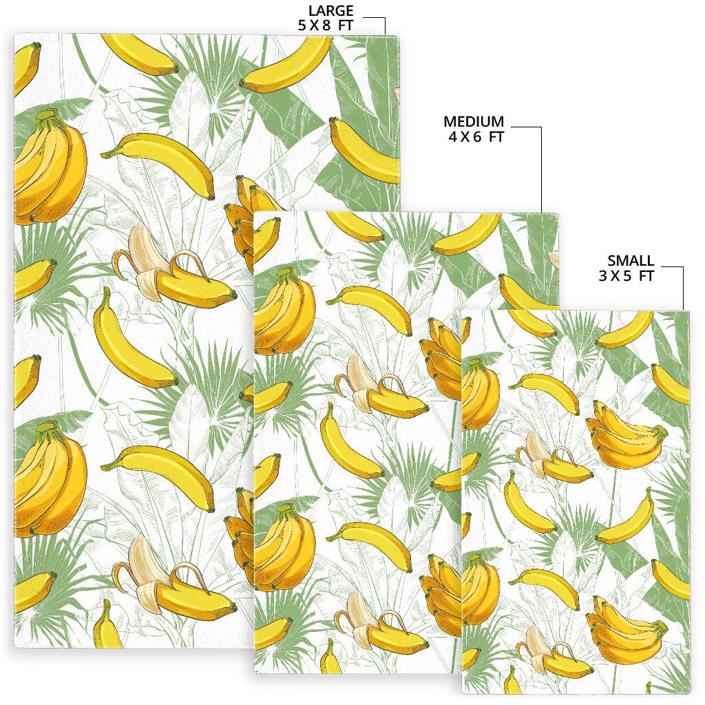 Banana Pattern Background Area Rug