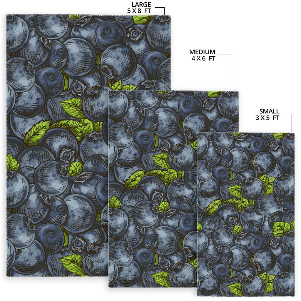 blueberry pattern Area Rug