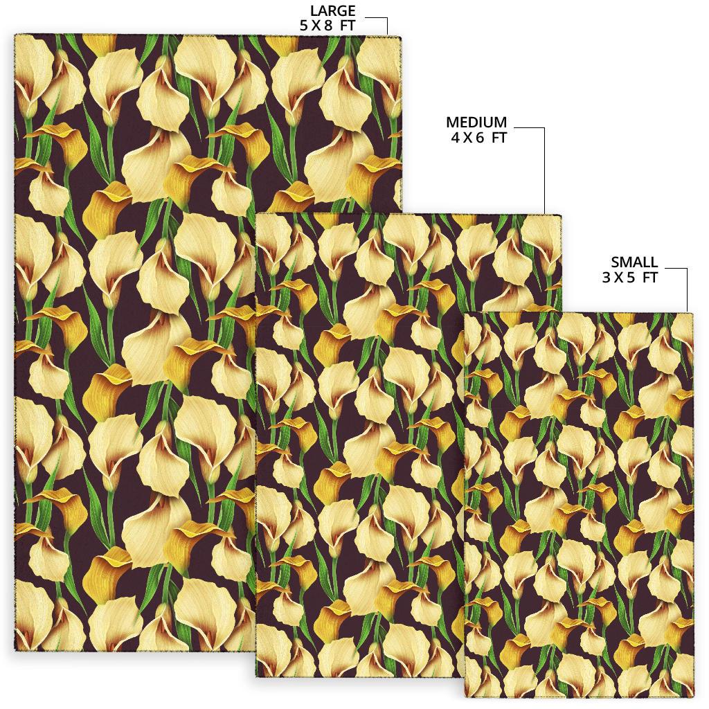 Lily Pattern Print Design LY013 Area Rugs