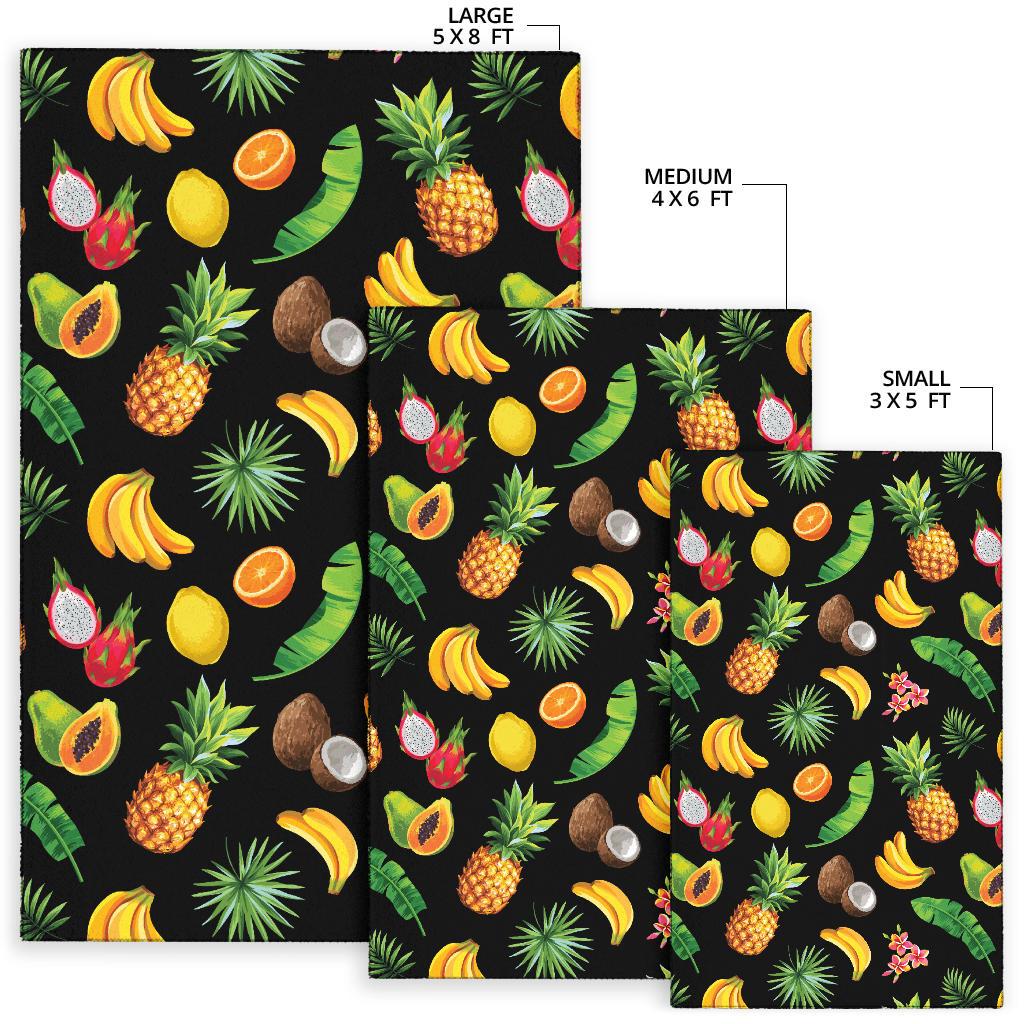 Tropical Fruits Pattern Print Design TF03 Area Rugs