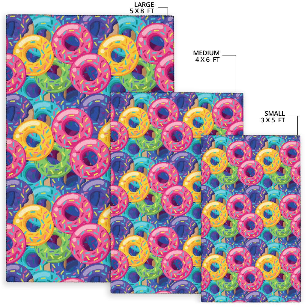 Donut Pattern Print Design DN010 Area Rugs