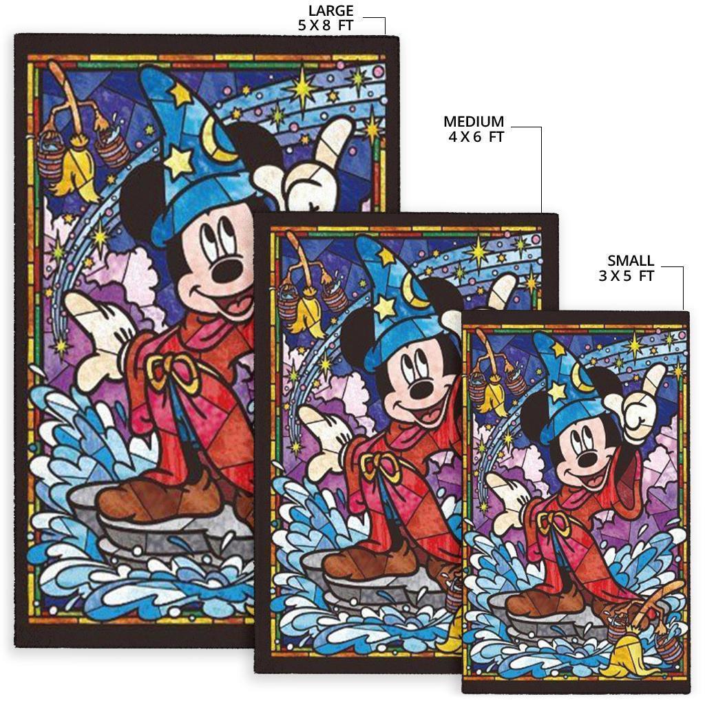 Wizard Mickey Mosaic Area Rug