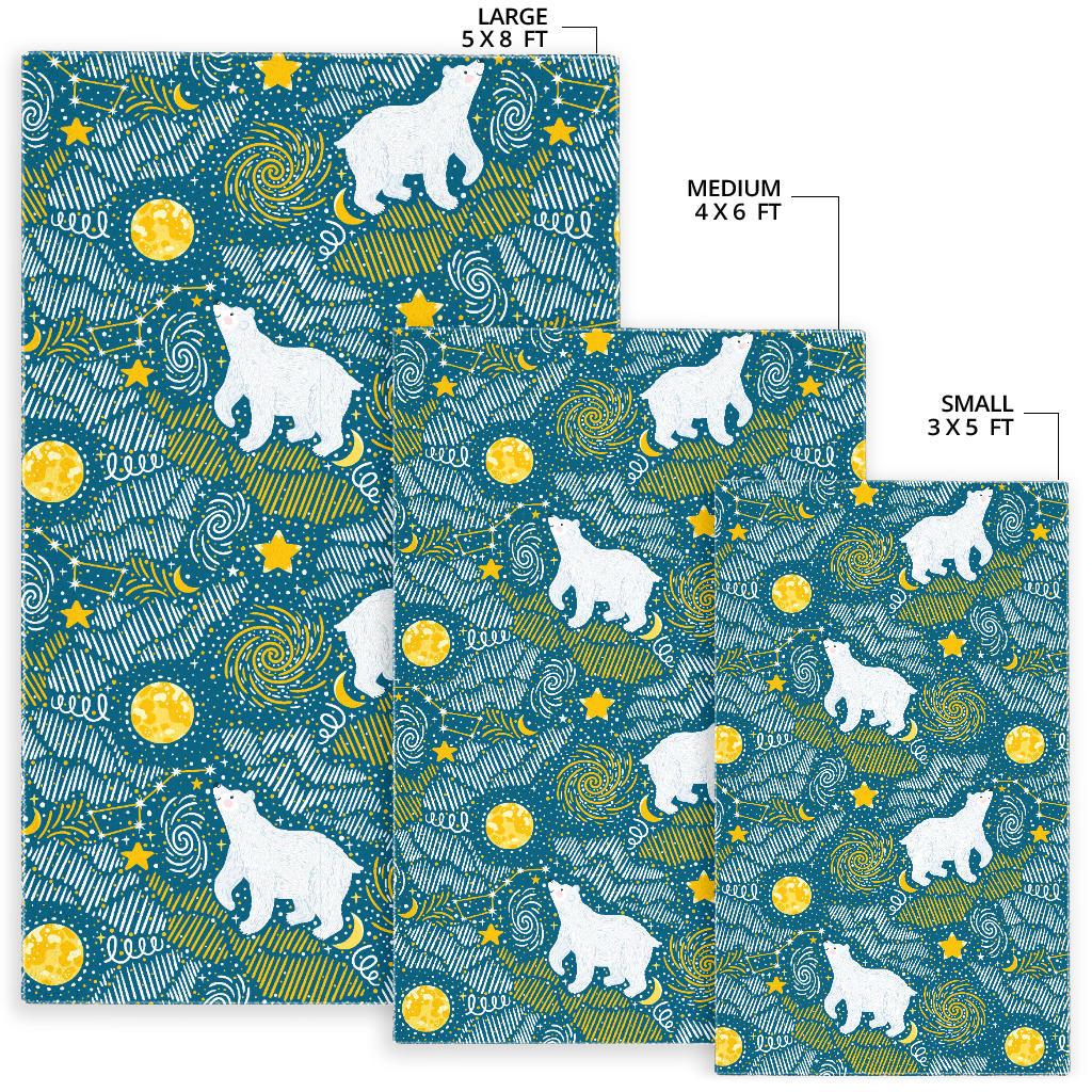 Polar Bear Pattern Area Rug