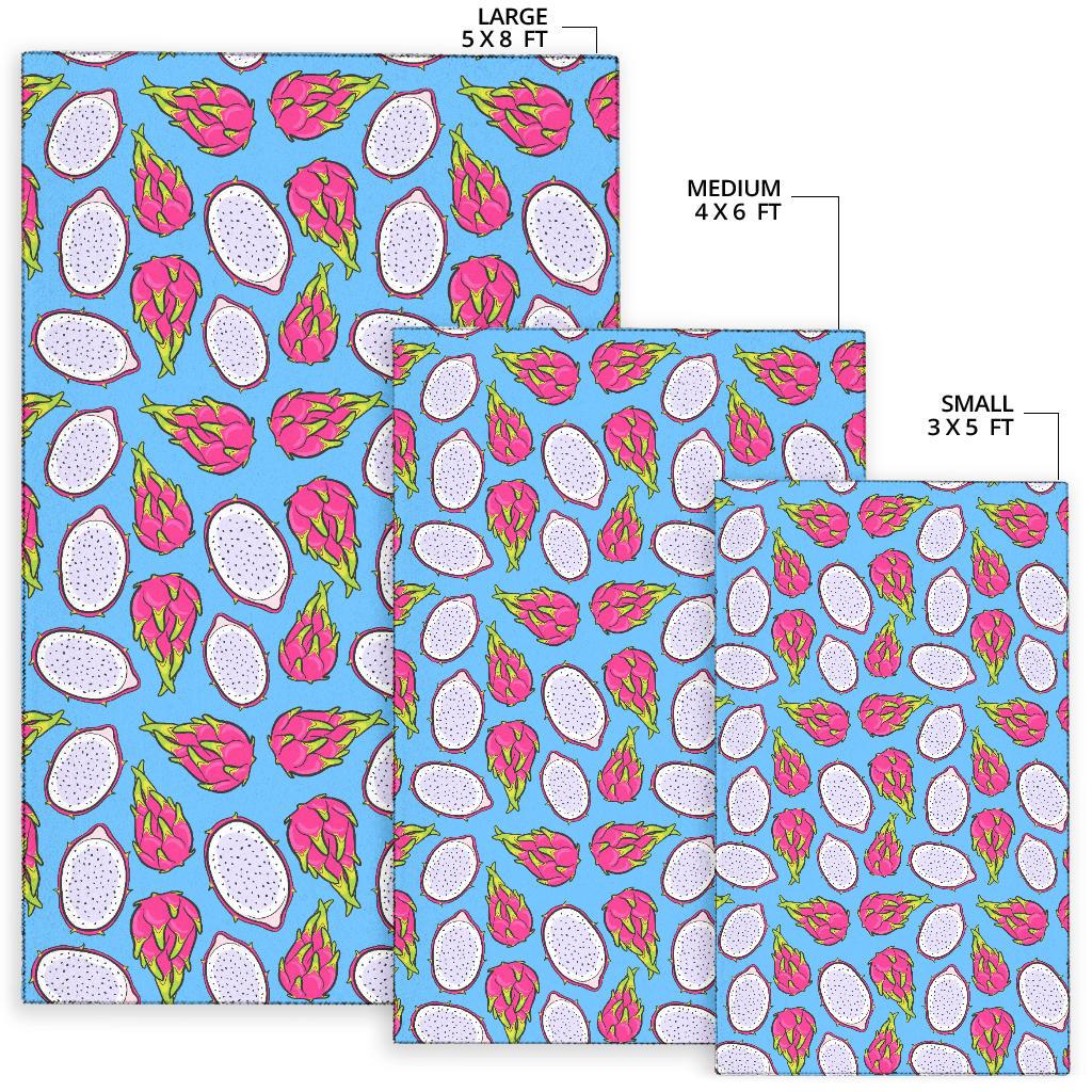 Dragonfruit Pattern Print Design DF04 Area Rugs