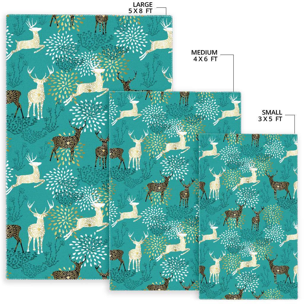 Deer Pattern Area Rug
