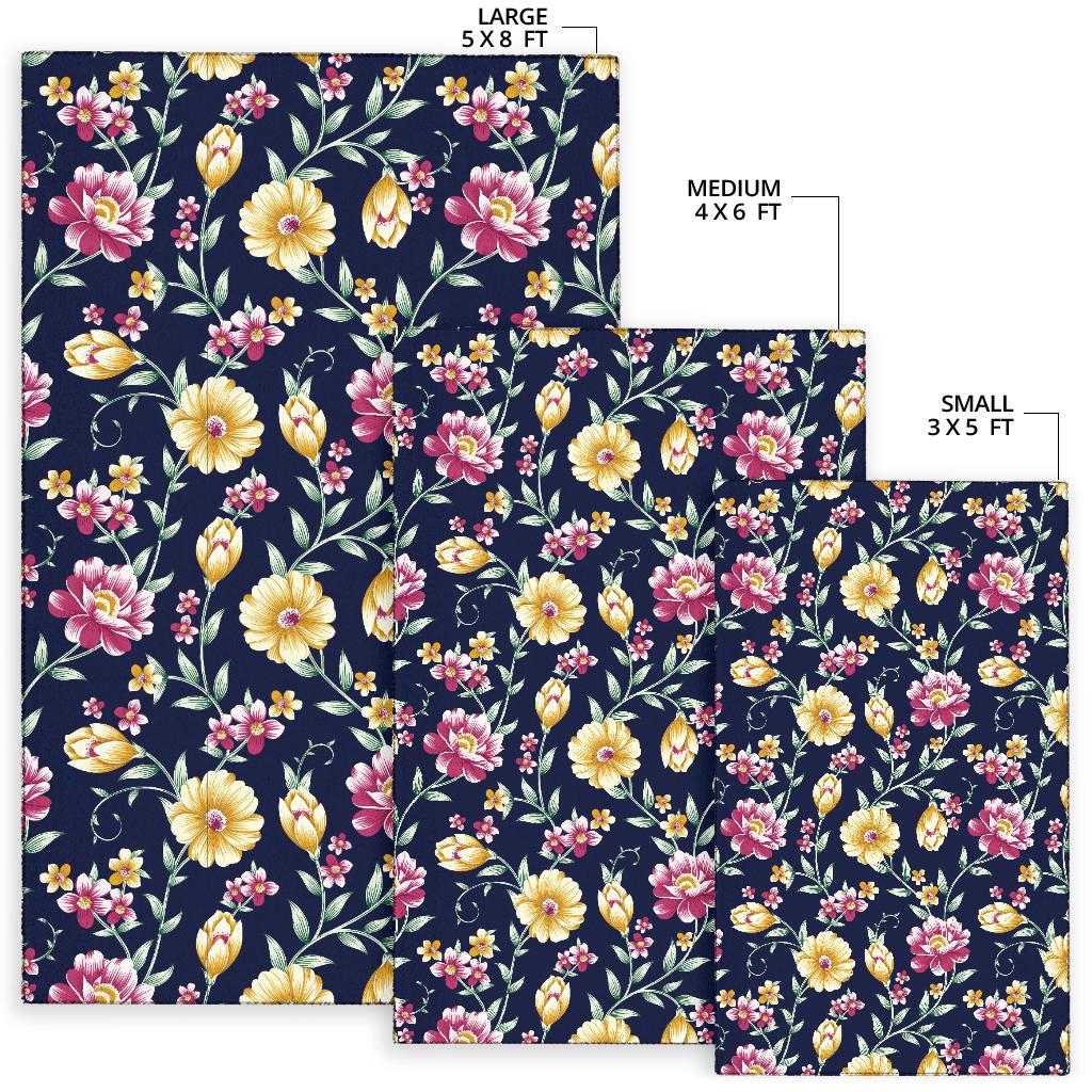 Gerberas Pattern Print Design GB03 Area Rugs