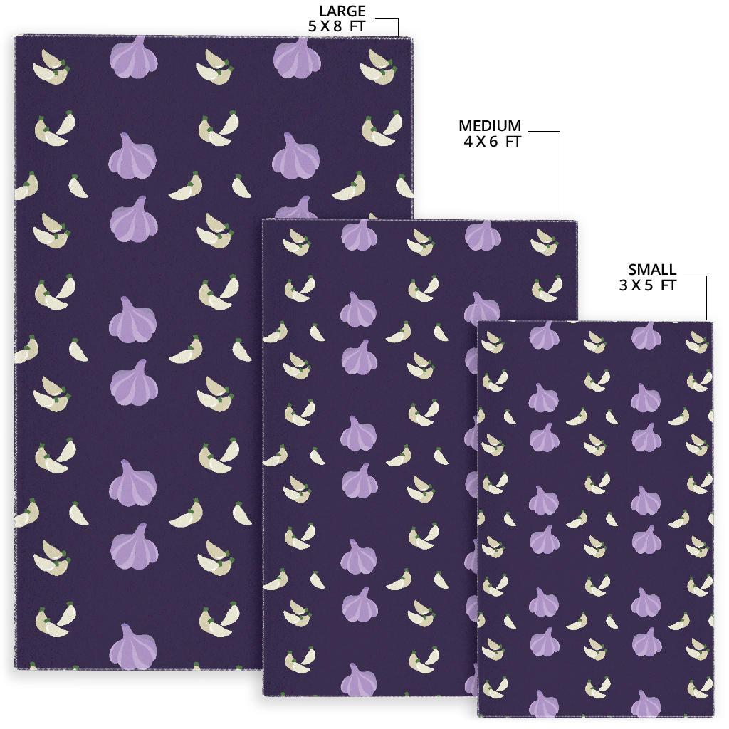 Garlic Pattern Background Theme Area Rug