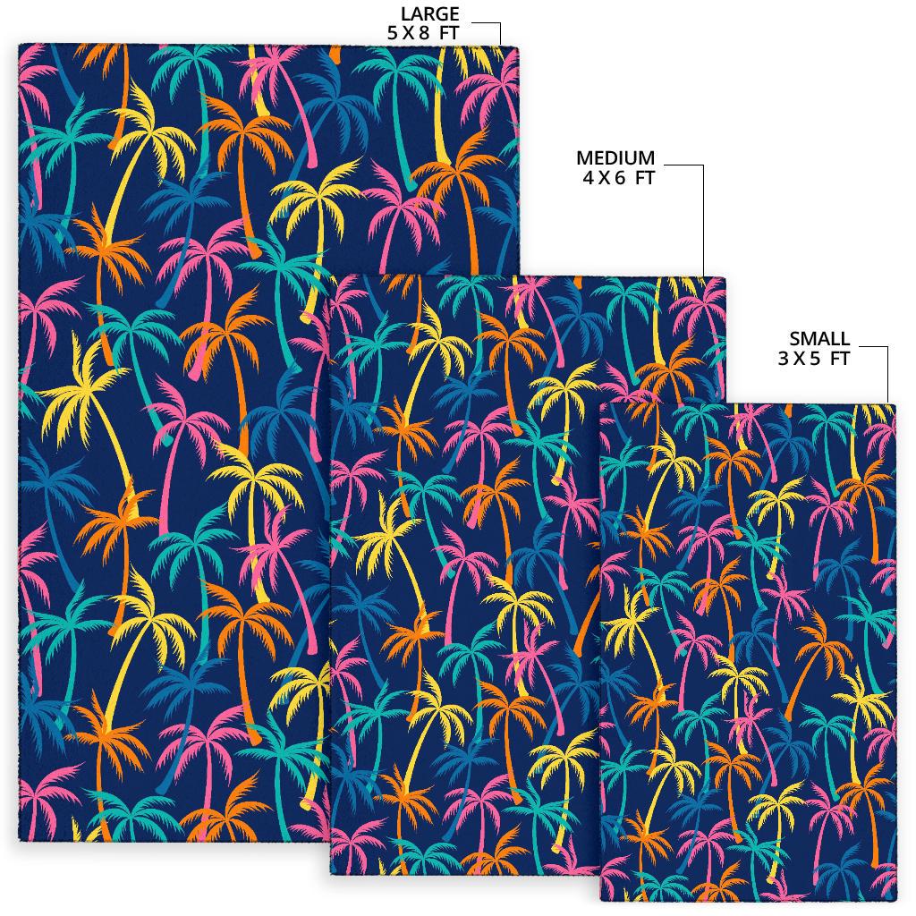 Palm Tree Pattern Print Design PT013 Area Rugs