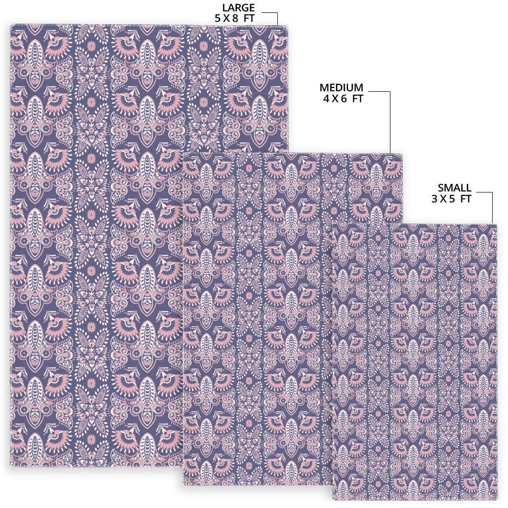Indian Batik Style pattern Area Rug