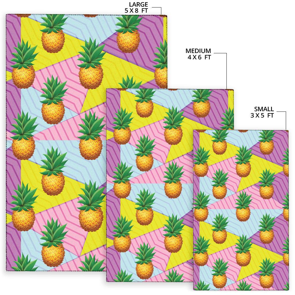 Pineapple Pattern Print Design PP05 Area Rugs