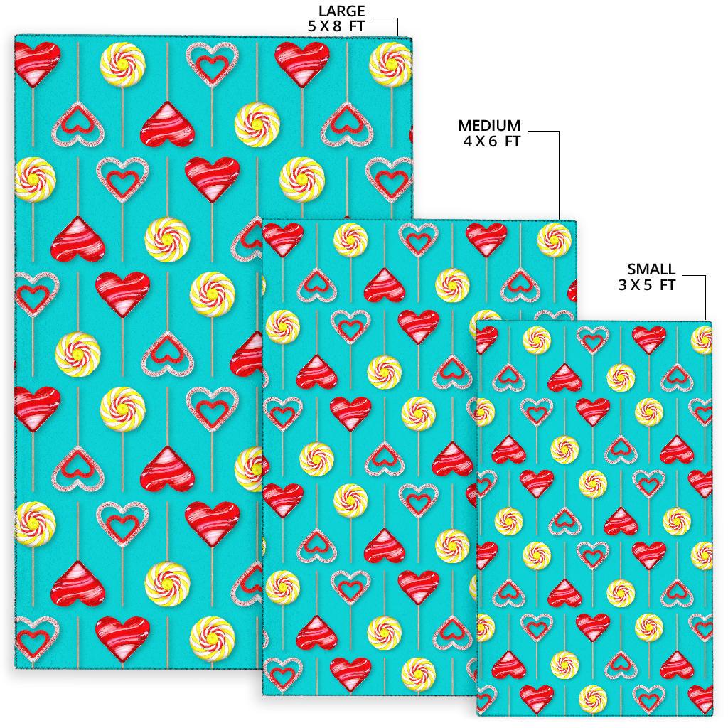Lollipop Pattern Print Design LL06 Area Rugs