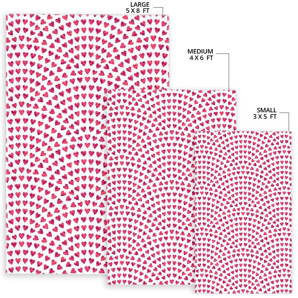 Heart Wave Pattern Area Rug