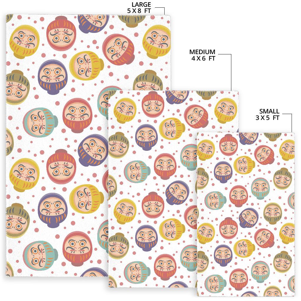 Daruma Dot Pattern Area Rug