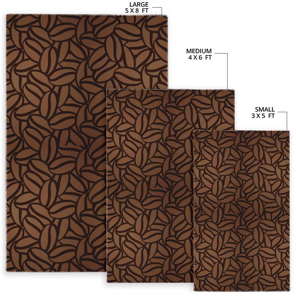 coffee bean pattern Area Rug