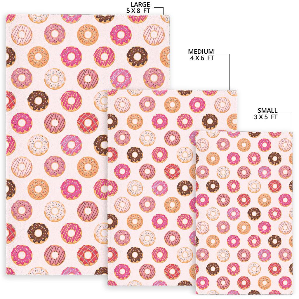 Colorful donut pattern Area Rug