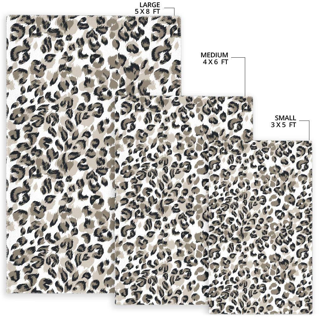 Leopard skin print pattern Area Rug