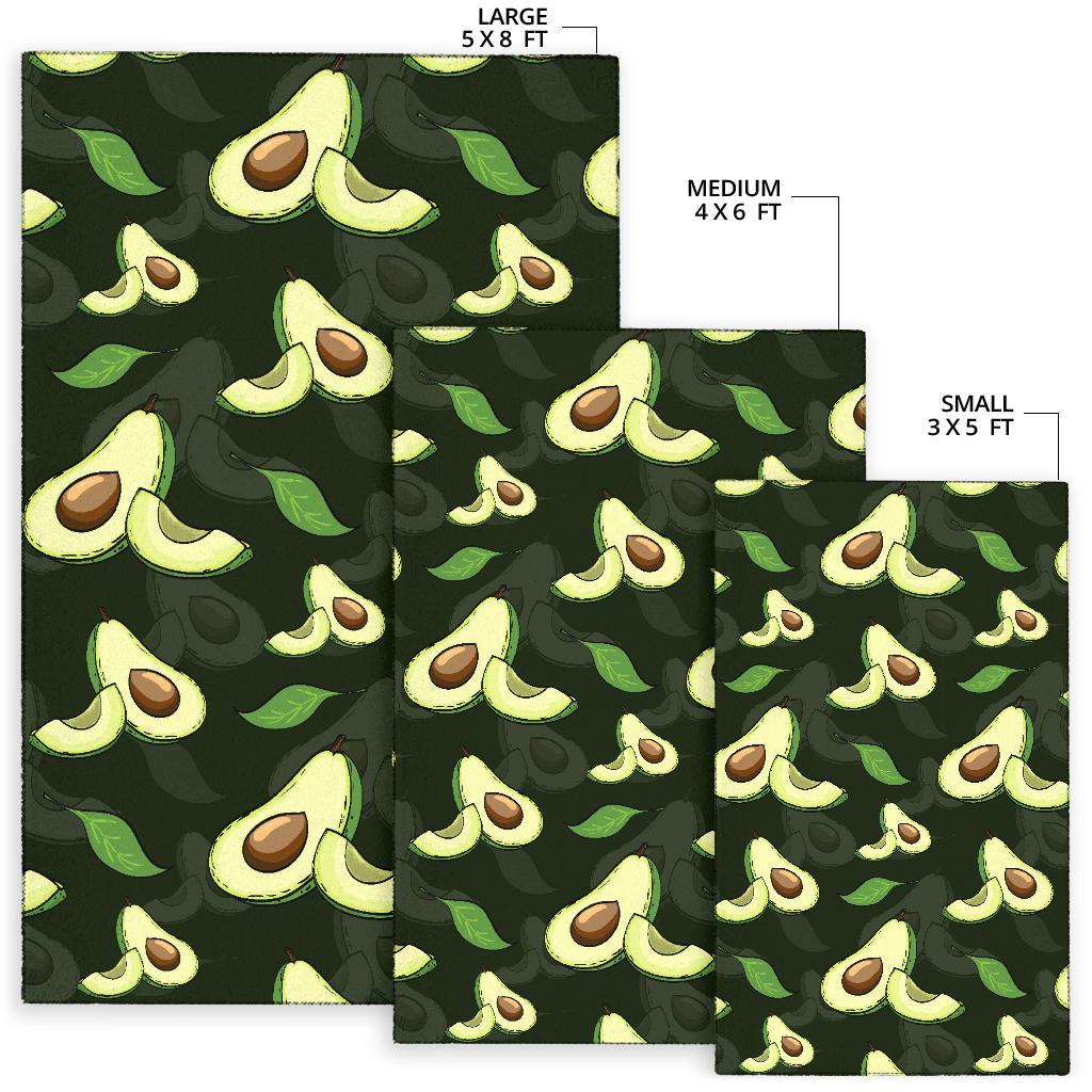 Avocado Pattern Print Design AC07 Area Rugs