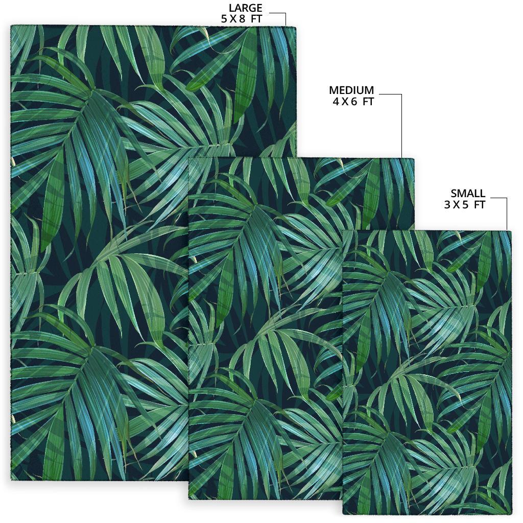 Tropical Flower Pattern Print Design TF011 Area Rugs