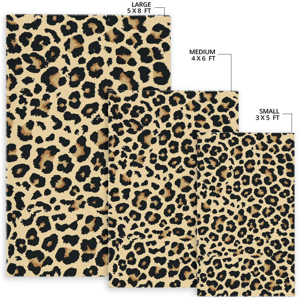 Leopard print design pattern Area Rug