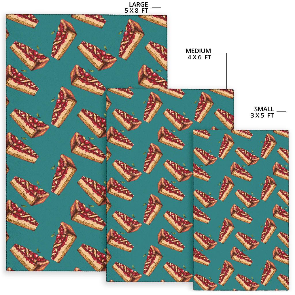 Cheesecake Cherry Pattern Print Design CK03 Area Rugs