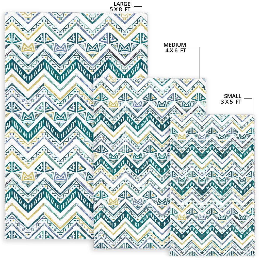 zigzag  chevron paint design pattern Area Rug