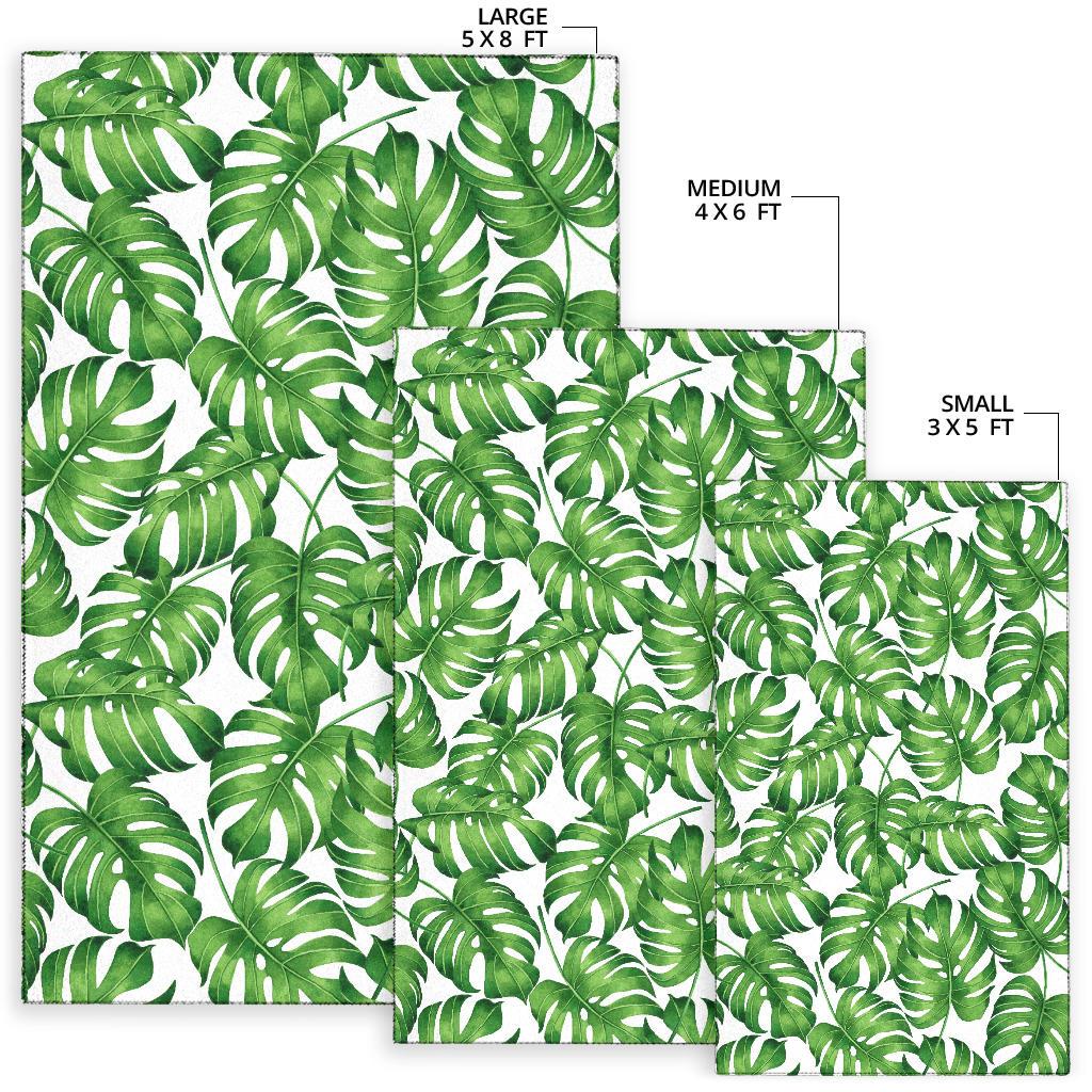 Palm Leaves Pattern Print Design PL08 Area Rugs