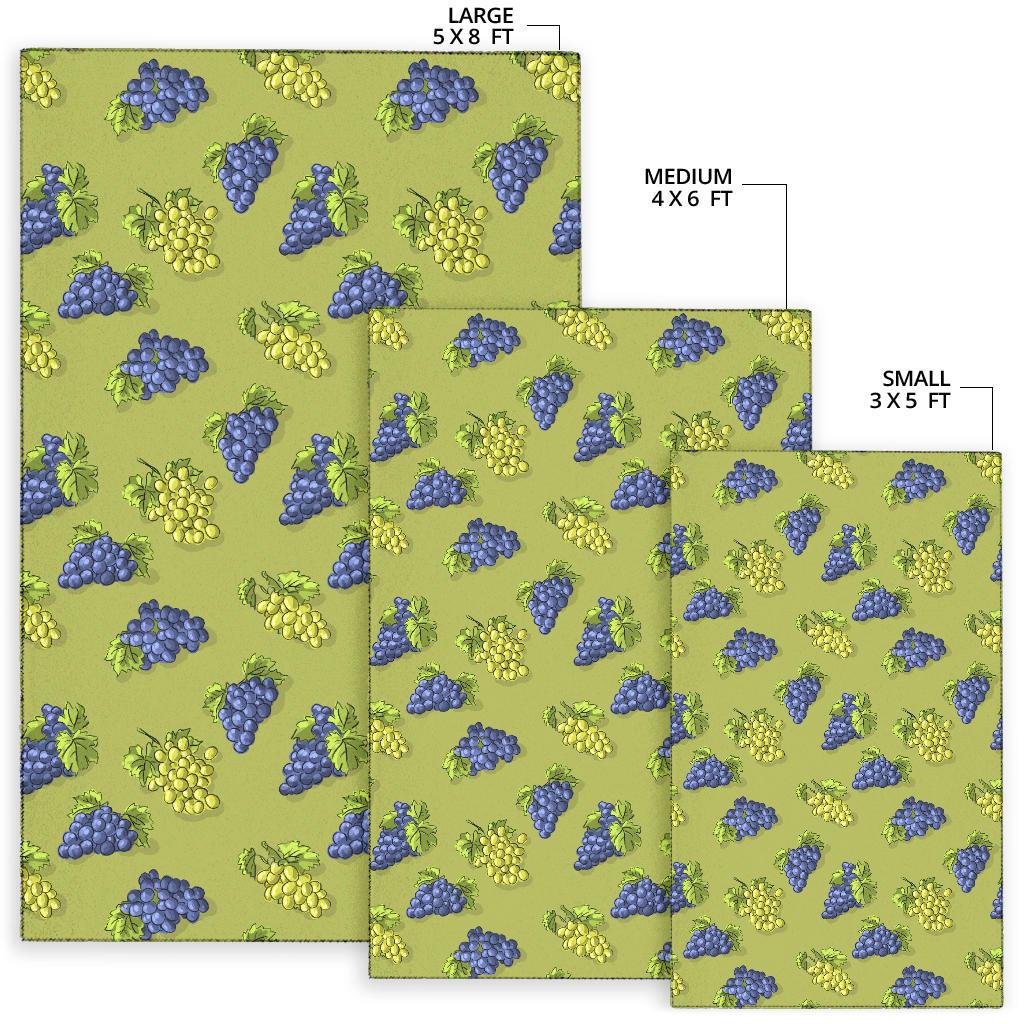 Grape Pattern Print Design GP08 Area Rugs
