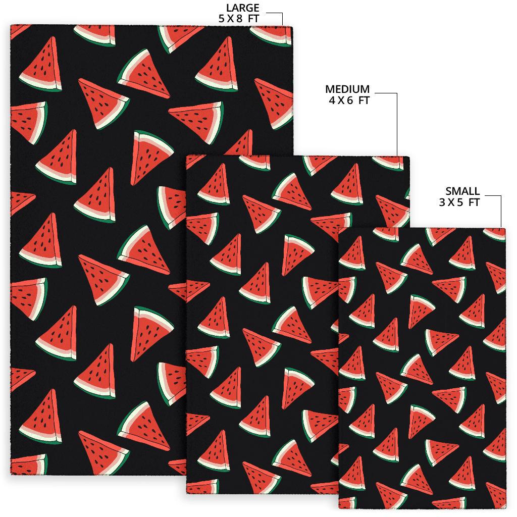 Watermelon Pattern Print Design WM01 Area Rugs