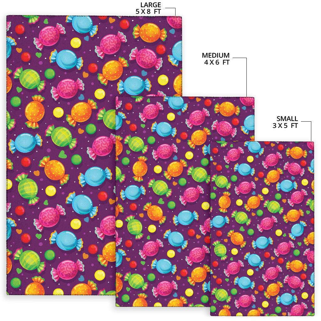 Candy Pattern Print Design CA05 Area Rugs